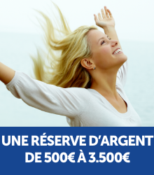 Une réserve d'argent de 500€ à 3500€