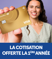 La carte Gold offerte la 1ère année