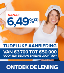 Ontdek de lening - vanaf 6,49%