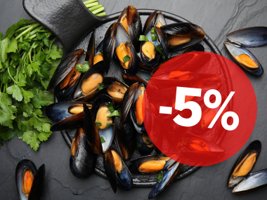 -5% sur les moules