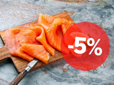 -5% sur le saumon fumé